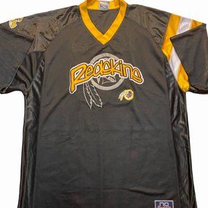 Washington Commanders Vintage NFL No Huddle Short Sleeve V-Neck Jersey | Mens XL